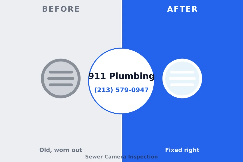 Before and after: plumbing company Jefferson, TX
